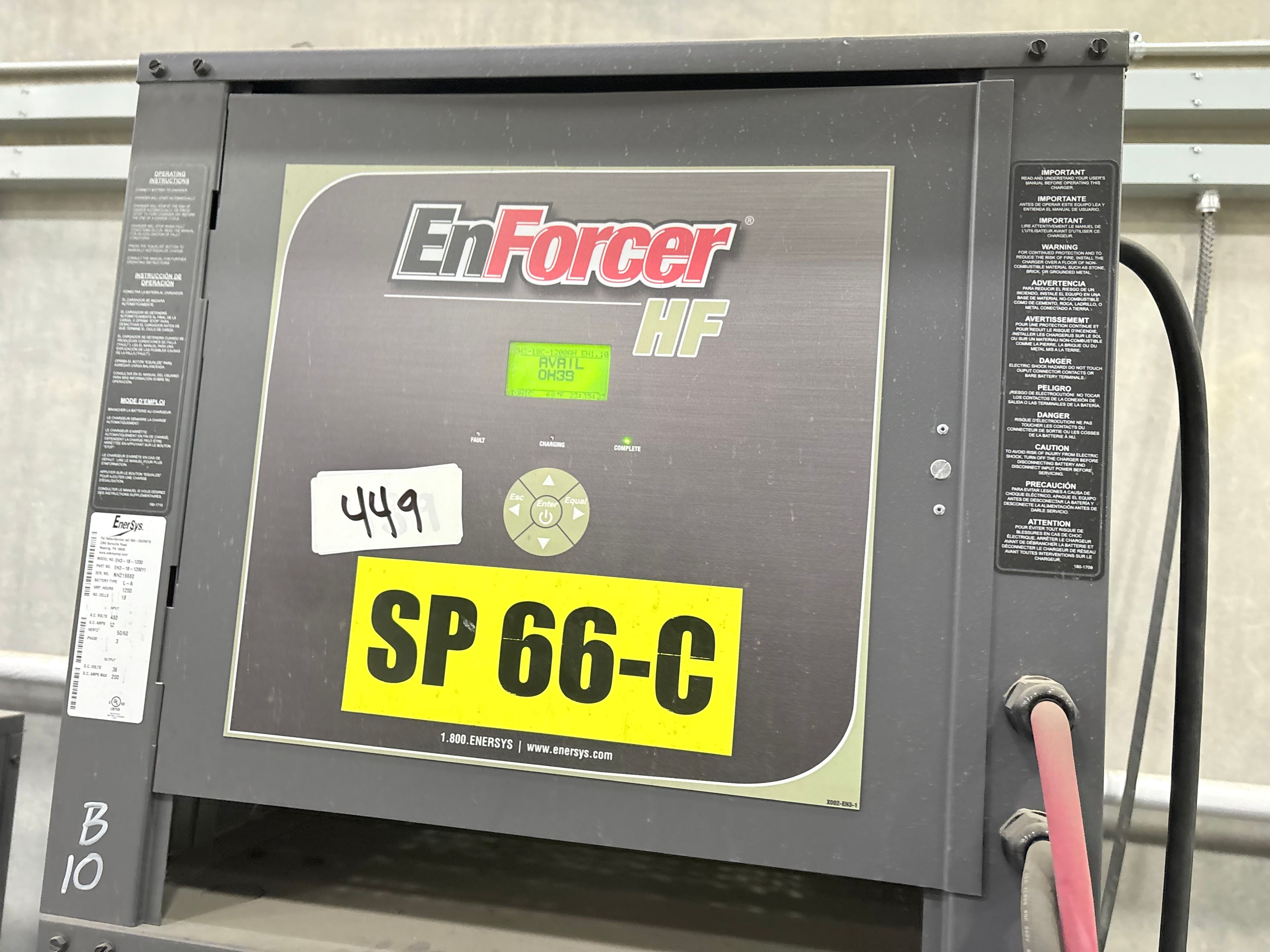 Enersys Enforcer HF- 36V Battery Charger