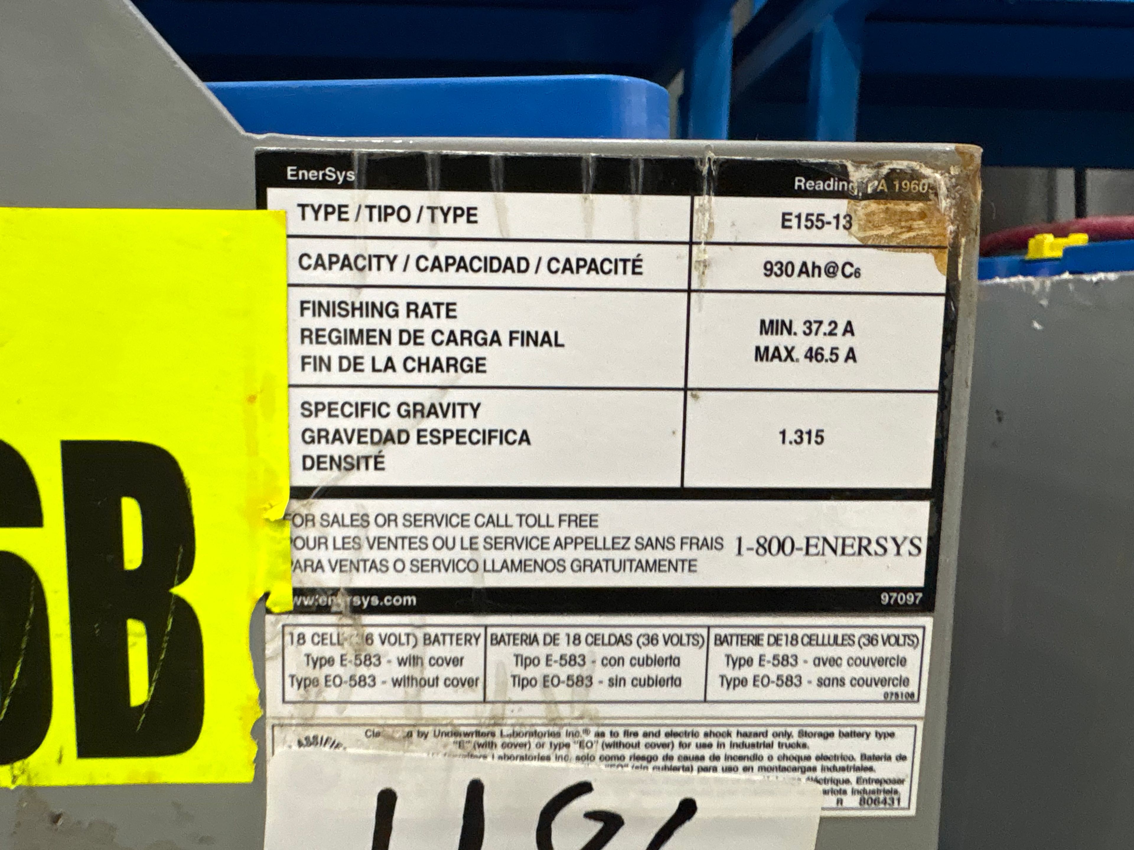 36 Volt Battery - Enersys - Document 3