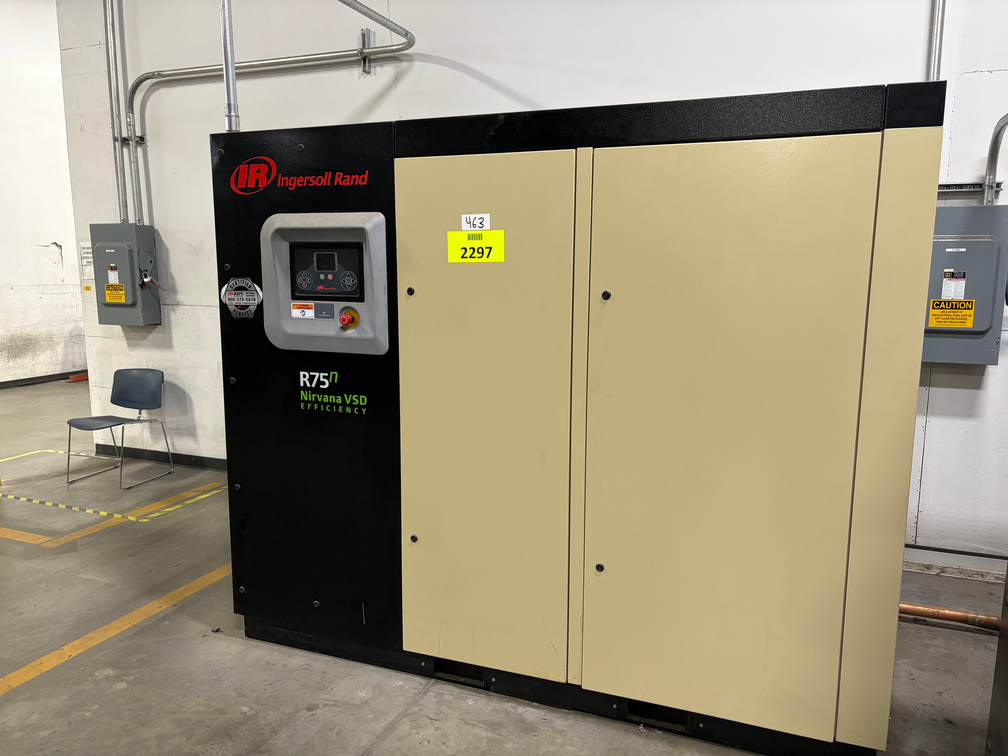 Ingersoll Rand Air Compressor - Model R75N Nirvana VSD - Document 2