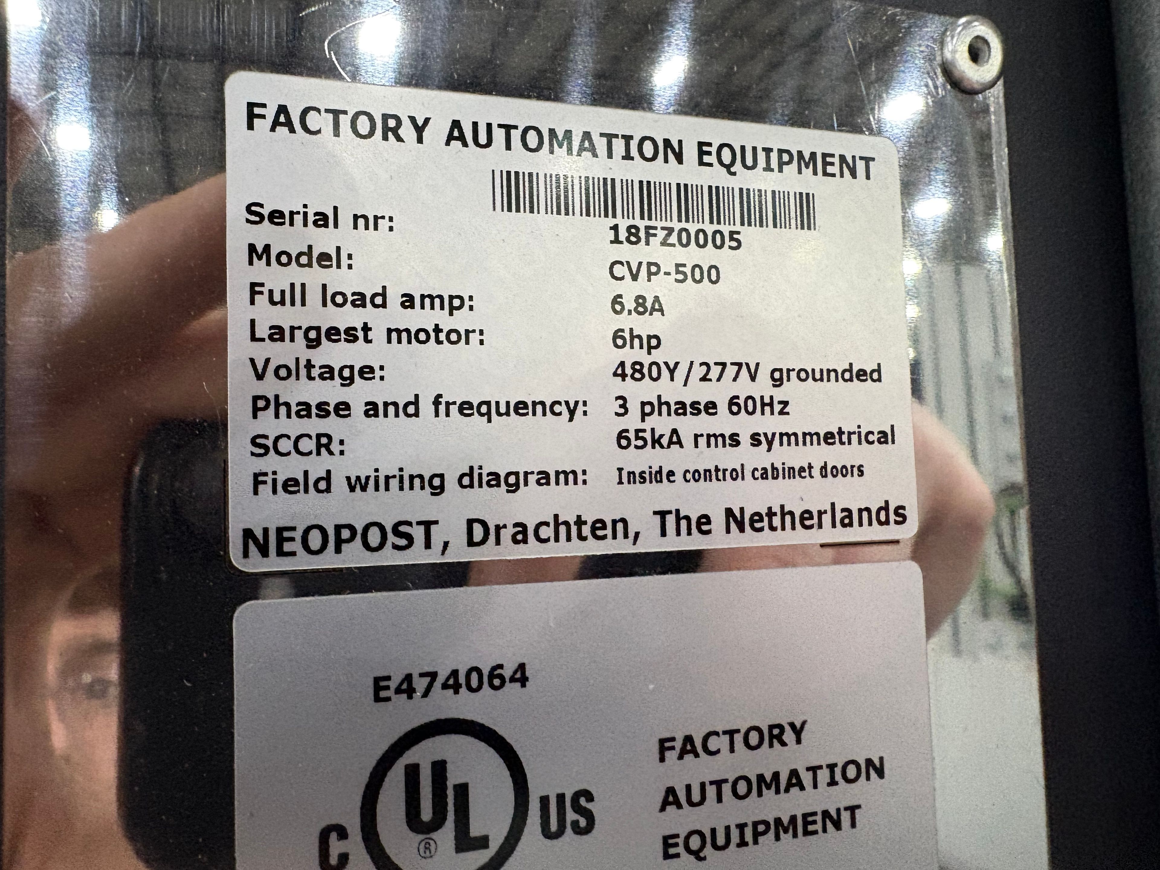 Neopost Automated Packaging System -  CVP-500 - Document 14