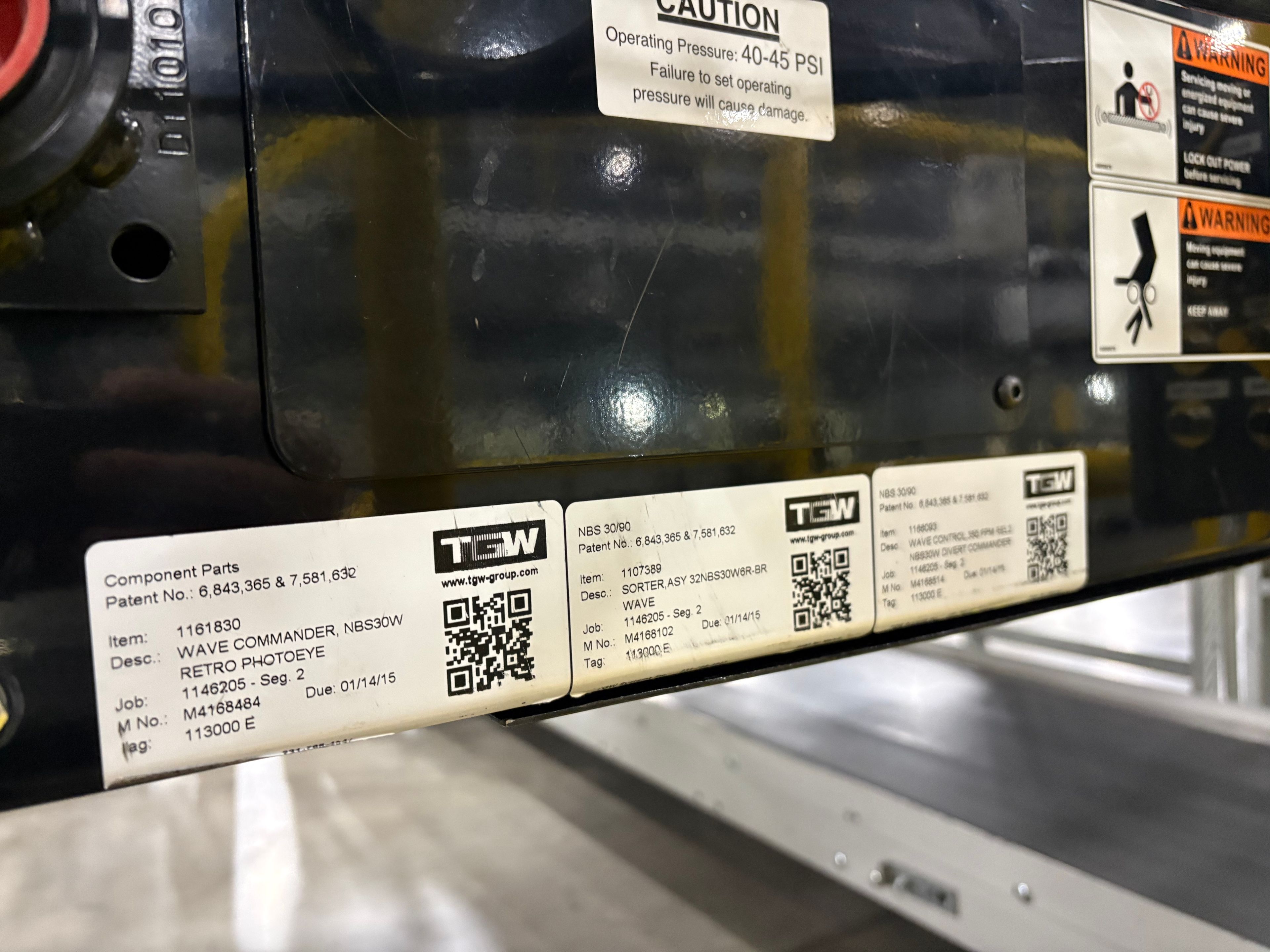 TGW Narrow Belt Sorter - NBS 30/90 - 145' 6" x 30" x 22" - 4 Send-offs - Document 8