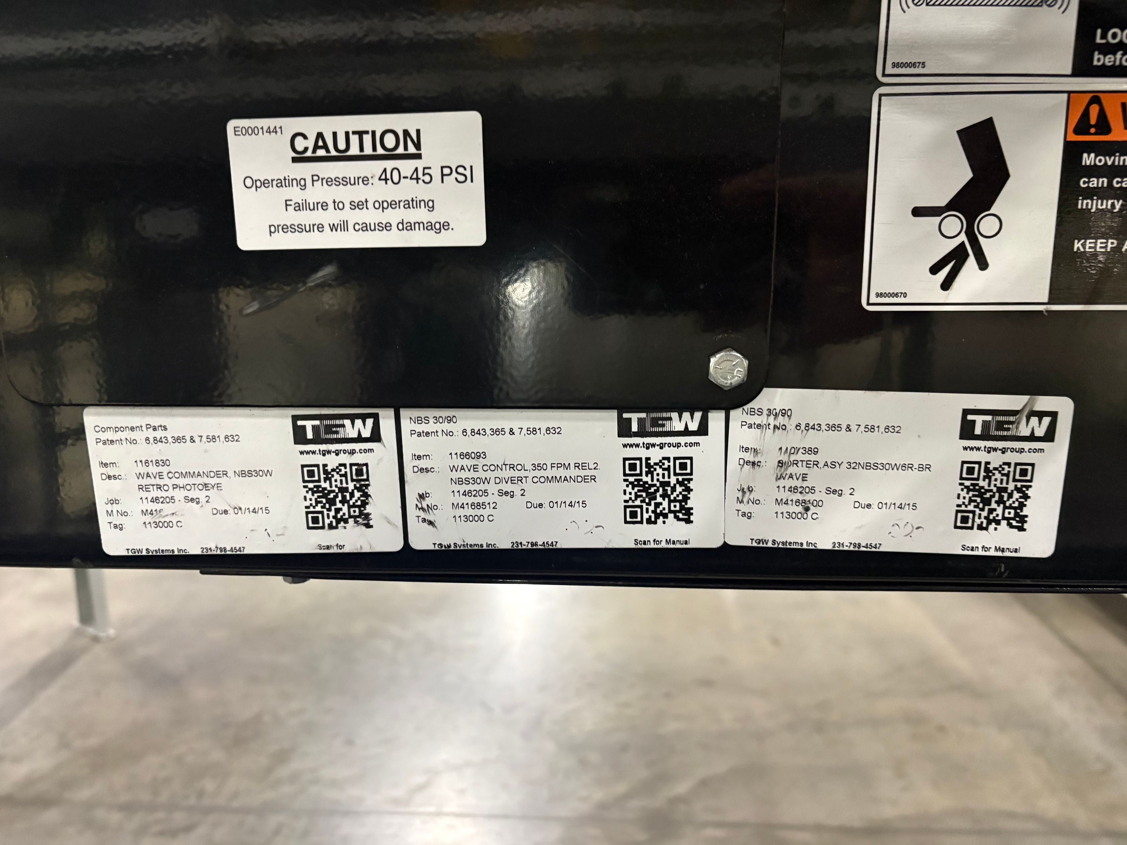 TGW Narrow Belt Sorter - NBS 30/90 - 145' 6" x 30" x 22" - 4 Send-offs - Document 12