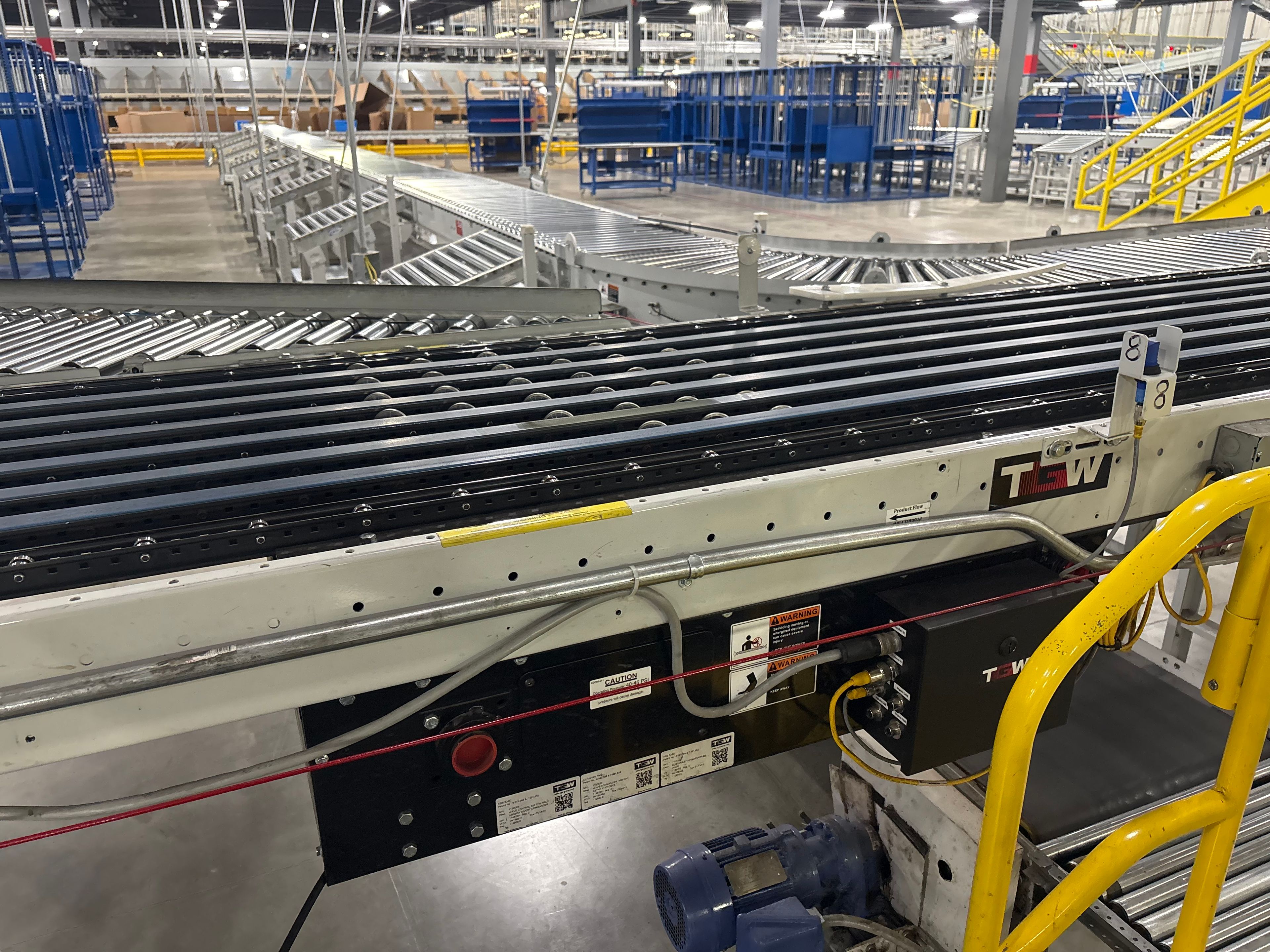 TGW Narrow Belt Sorter - NBS 30/90 - 147' 8" x 30" x 22" - 4 Send-offs - Document 7