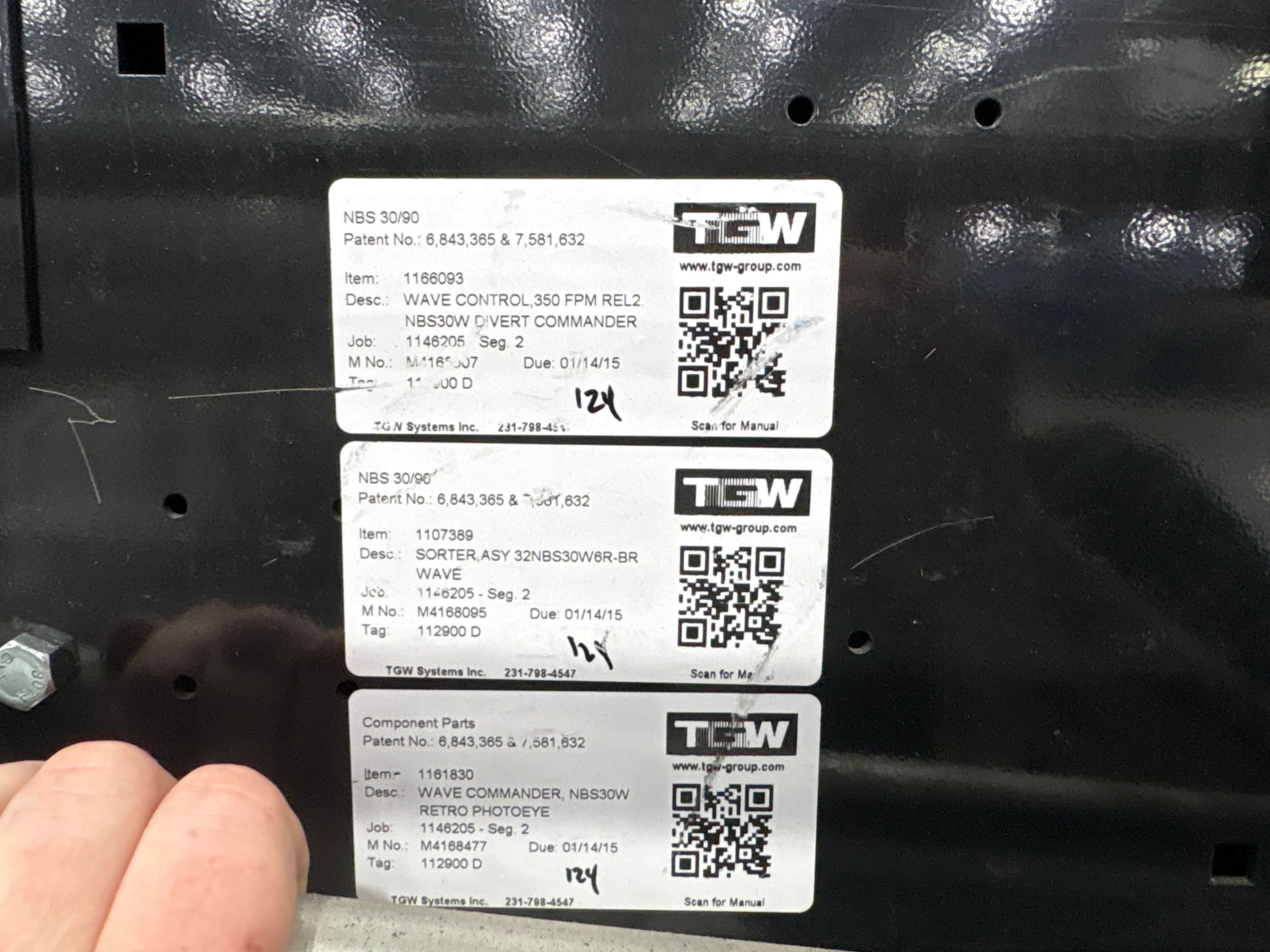 TGW Narrow Belt Sorter - NBS 30/90 -  118' 4" x 30" x 22" - 4 Send-offs - Document 4