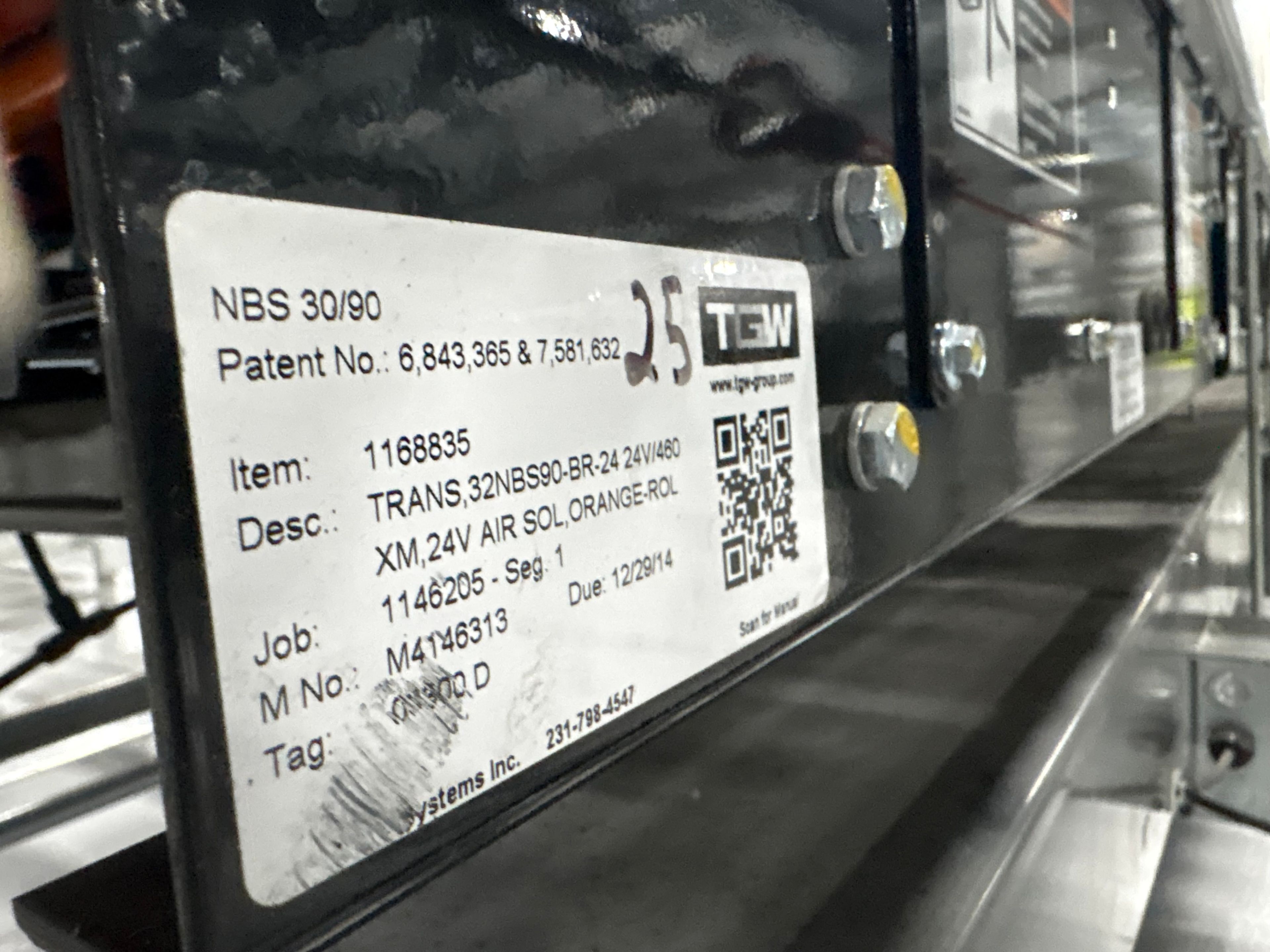 TGW Narrow Belt Sorter - NBS 30/90 - 100' 4" x 30" x 22" - 15 Double Sided Send-offs - Document 6