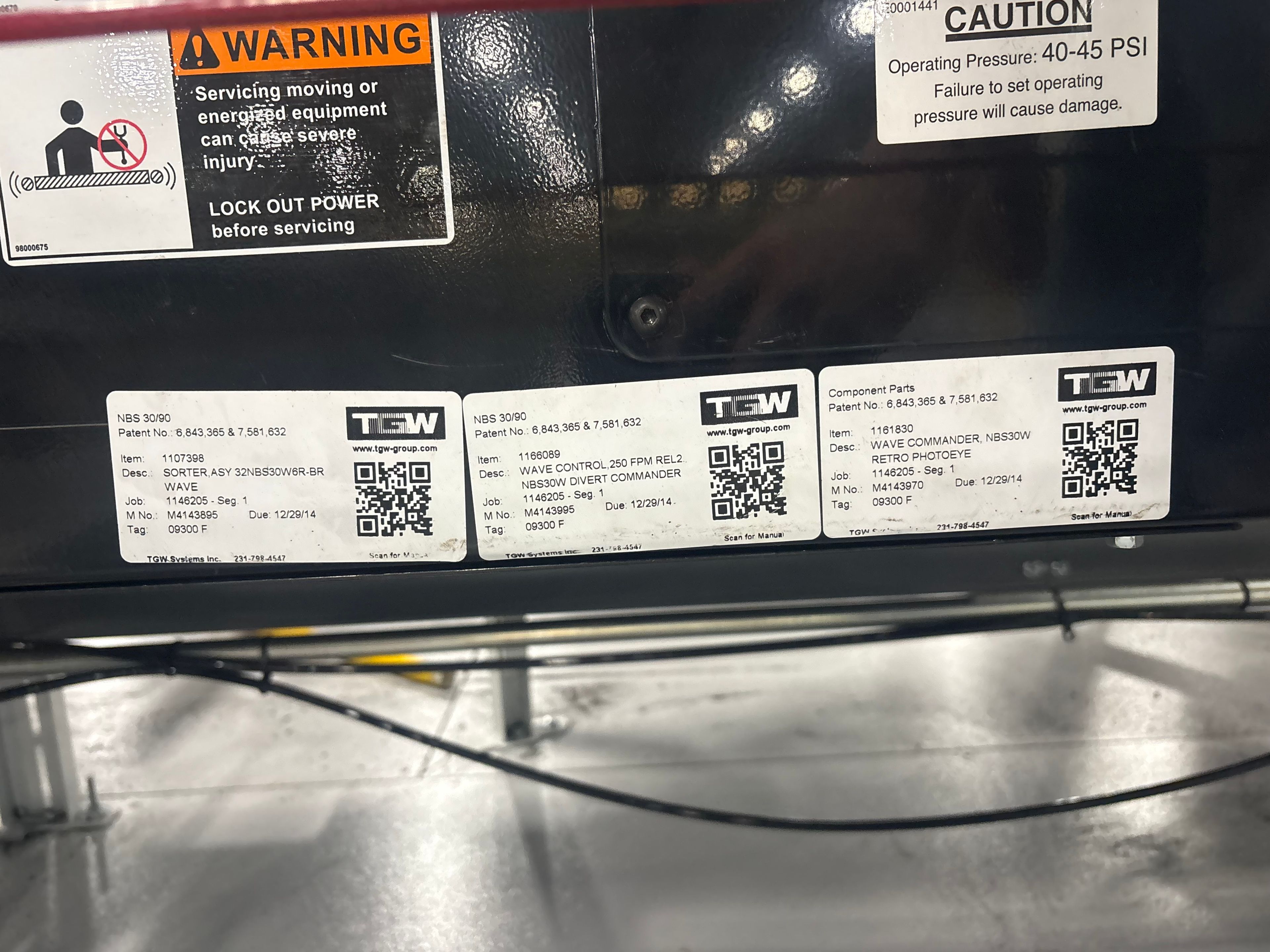 TGW Narrow Belt Sorter - NBS 30/90 - 100' 4" x 30" x 22" - 15 Double Sided Send-offs - Document 3