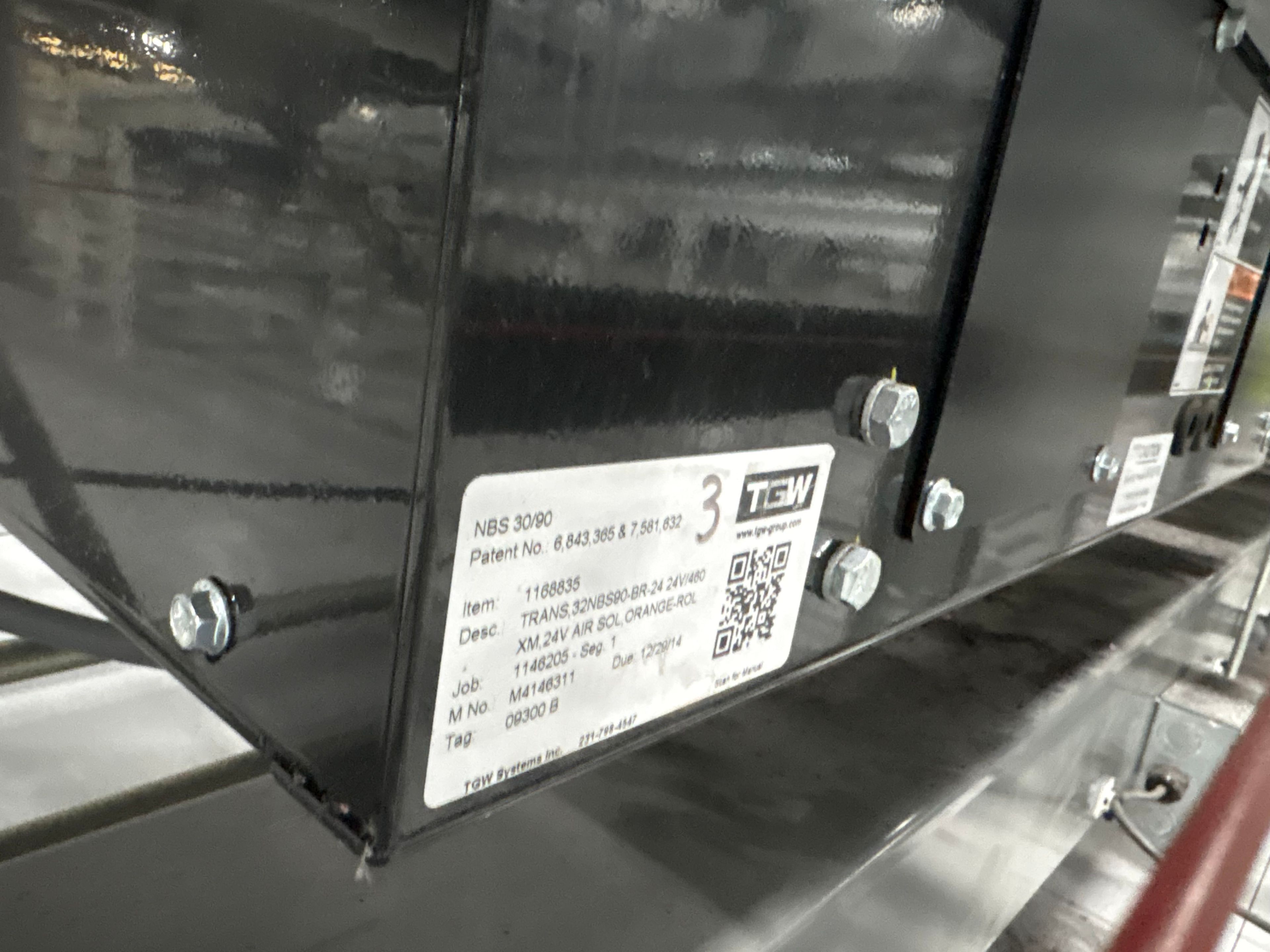 TGW Narrow Belt Sorter - NBS 30/90 - 100' 4" x 30" x 22" - 15 Double Sided Send-offs - Document 13