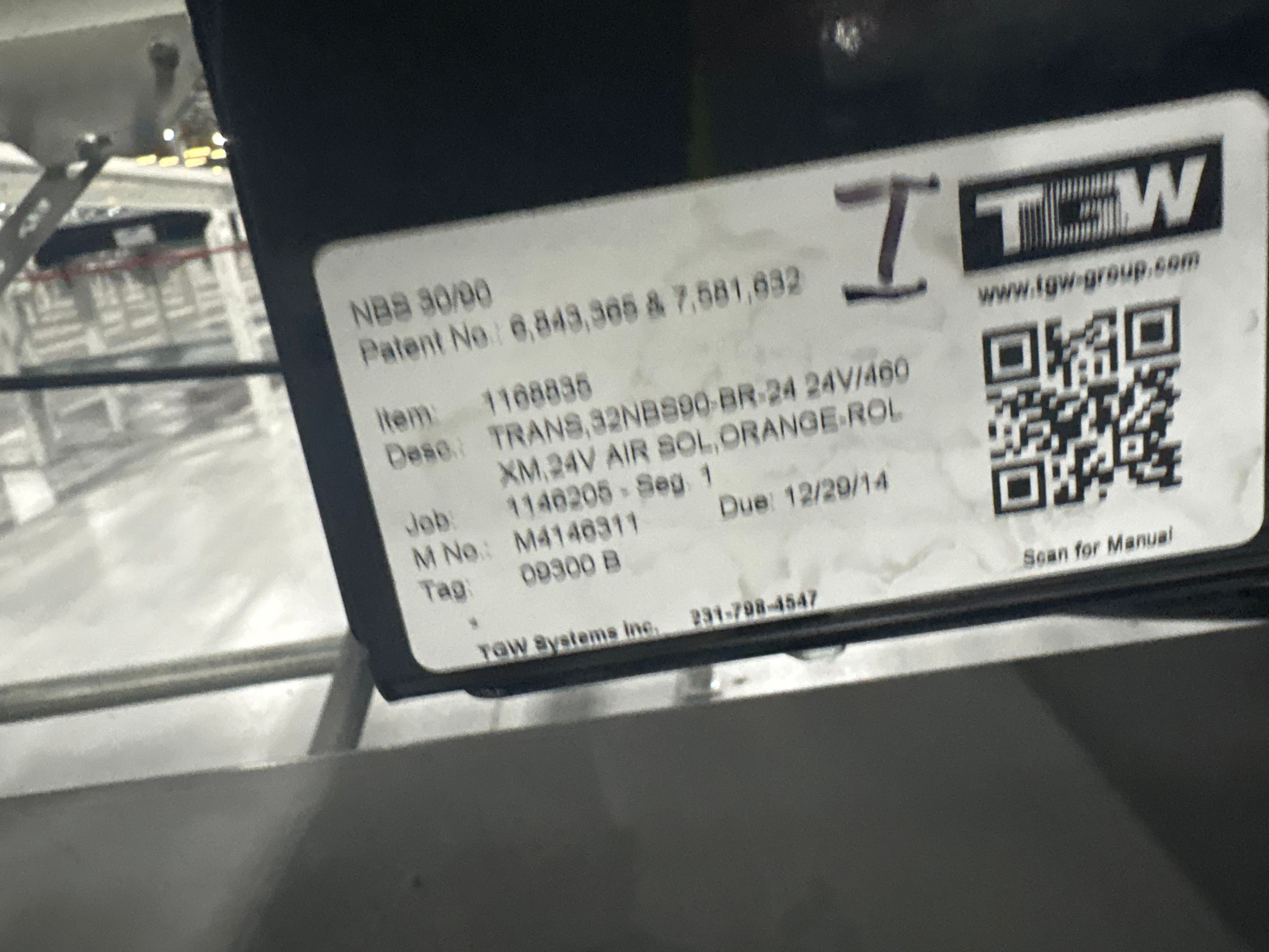 TGW Narrow Belt Sorter - NBS 30/90 - 100' 4" x 30" x 22" - 15 Double Sided Send-offs - Document 17