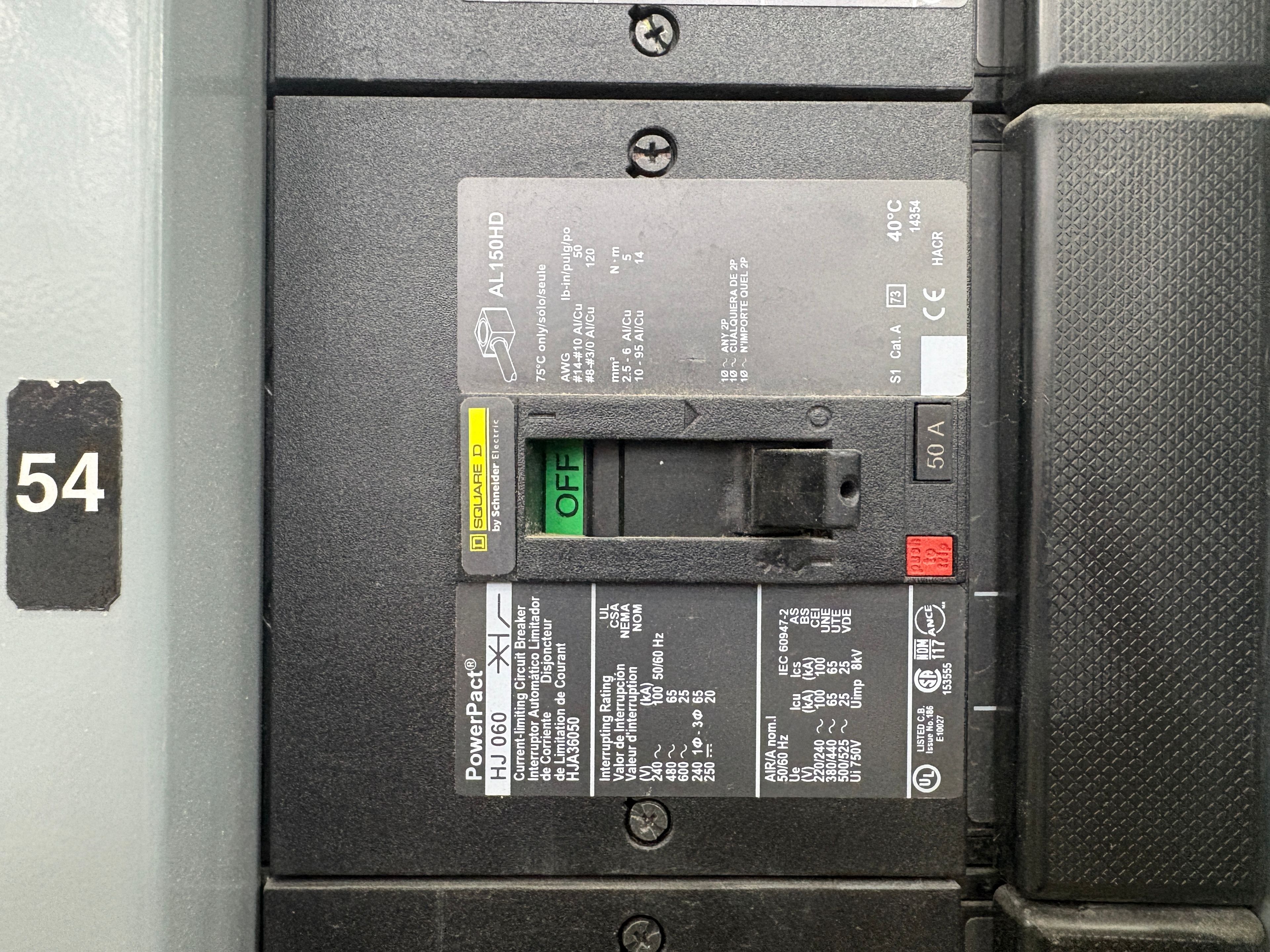 SQUARE-D Switchboard 1200 A - Max Supply Rating - Document 5