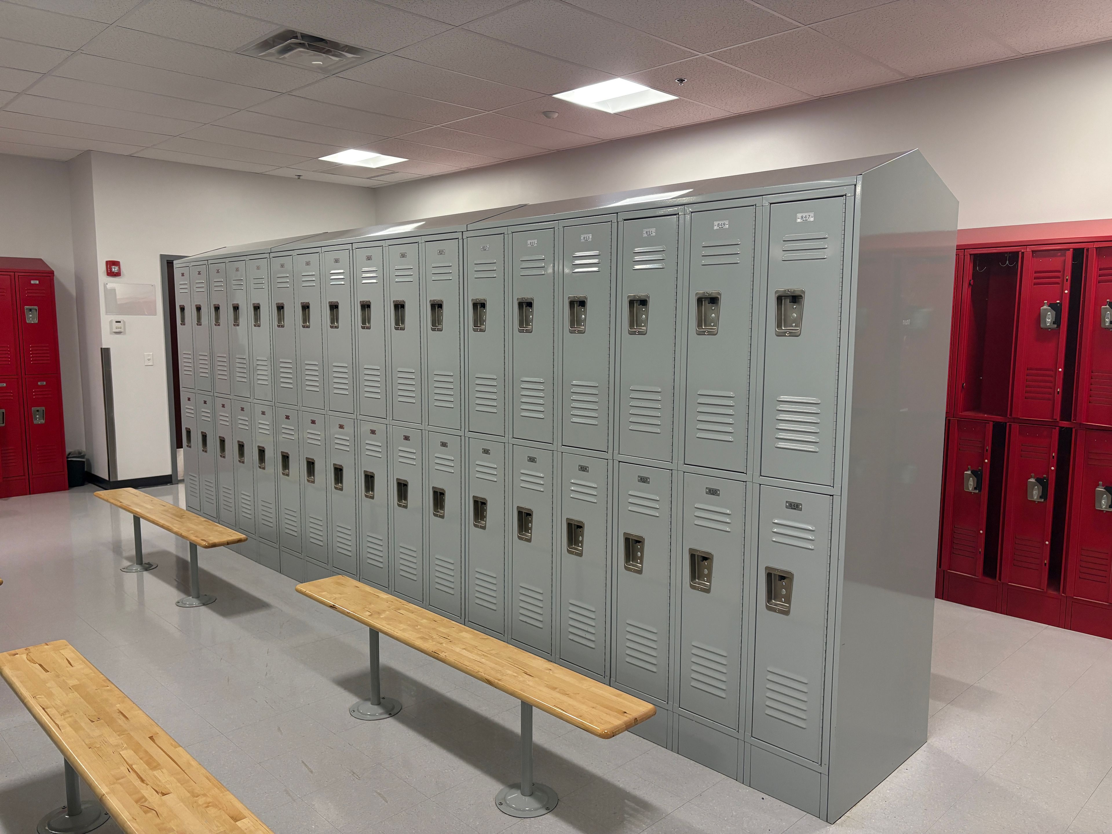 AJW Locker Set Grey - Double Level Locker Layout - Document 3