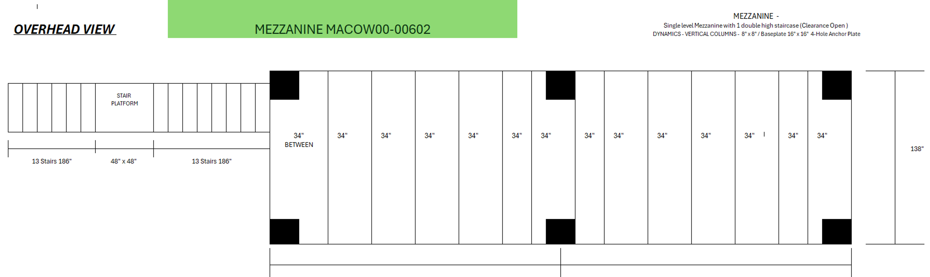 Mezzanine - 46' x 11.5' - (1) Staircase - 15' Clearance - Document 5
