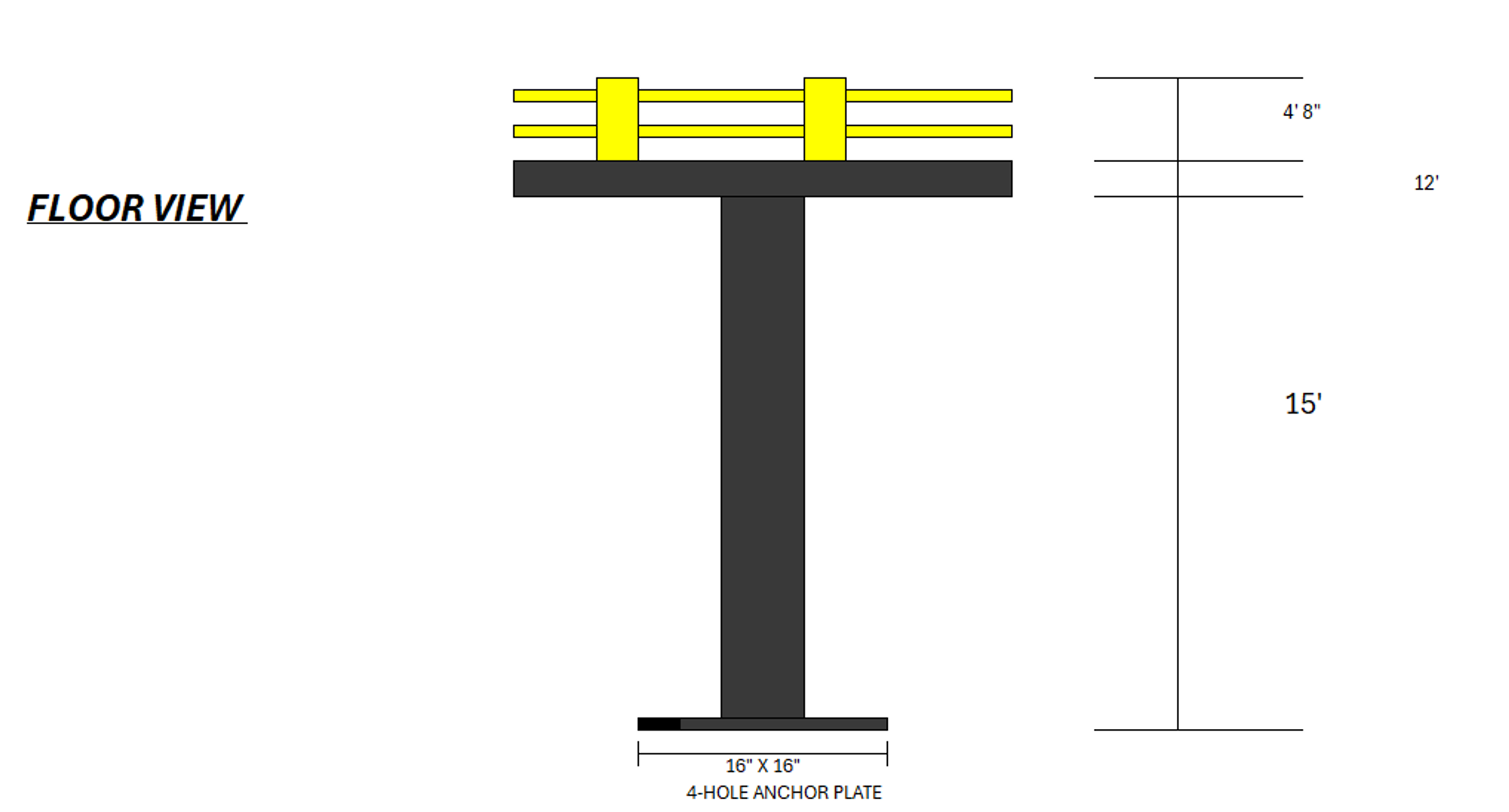 Mezzanine - 46' x 11.5' - (1) Staircase - 15' Clearance - Document 6