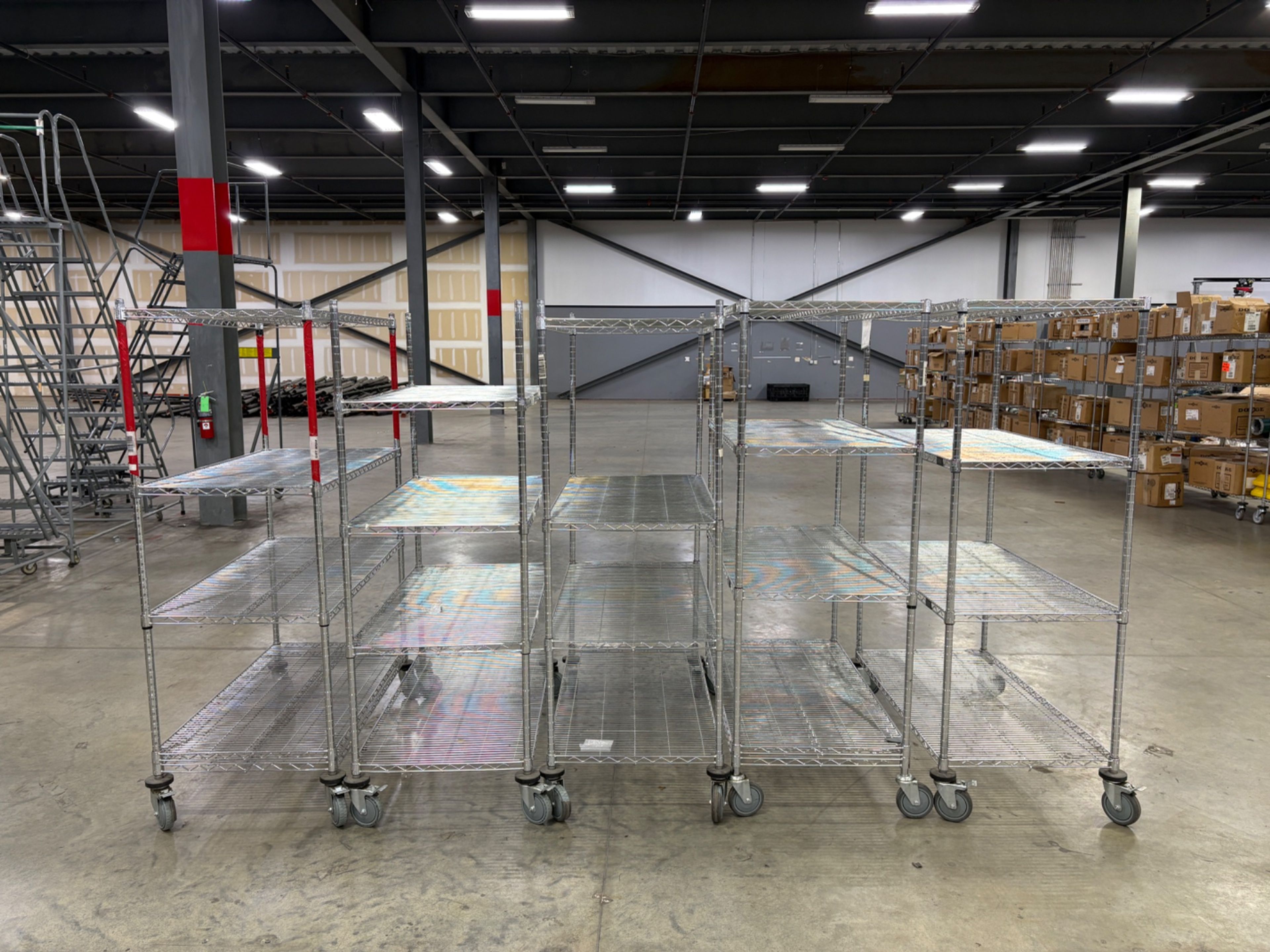 Stainless Steel Rolling Carts With Shelving