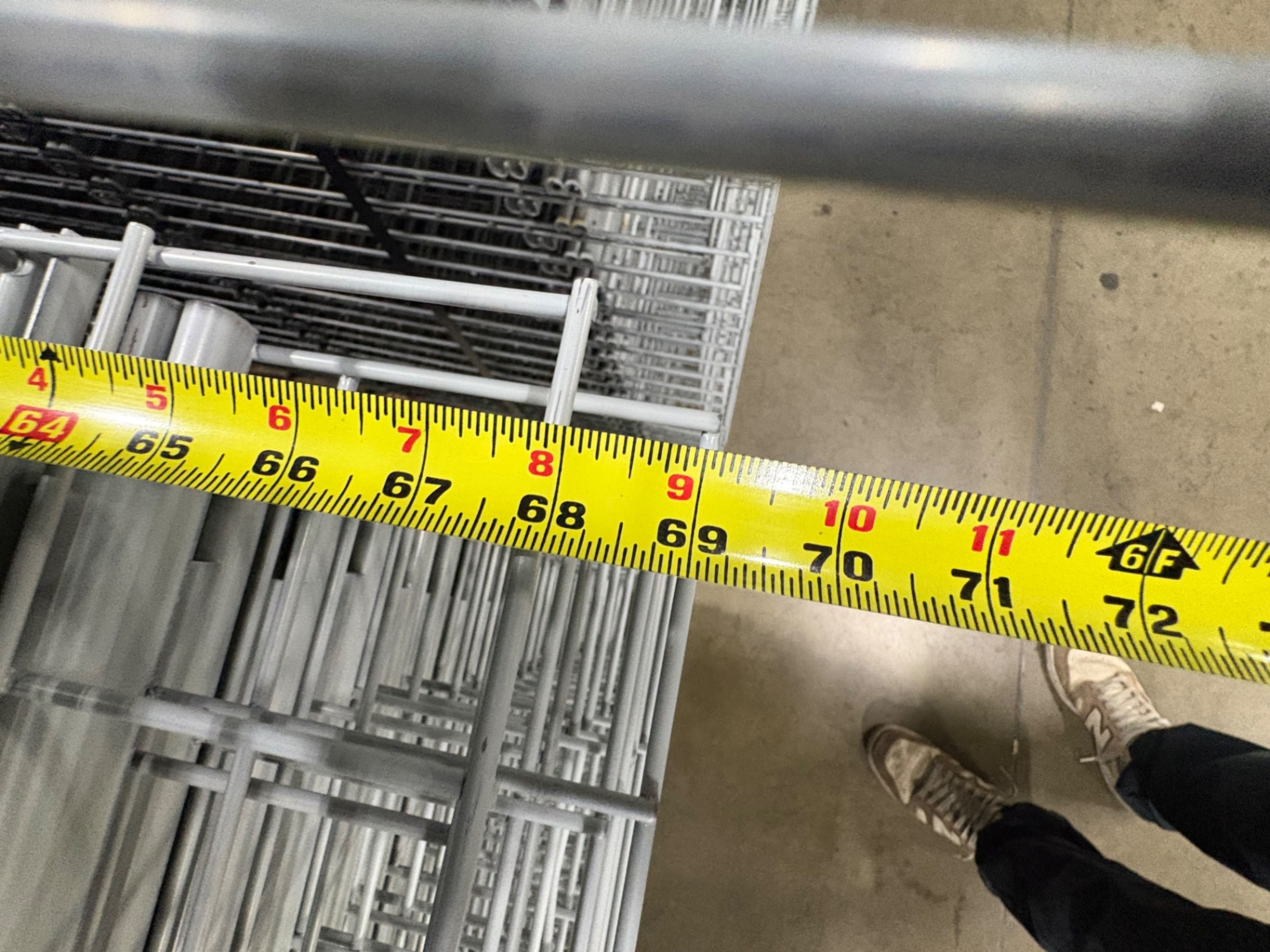 Slotted Rack Wire Deck - 48" x 68" - No Lip - Document 5