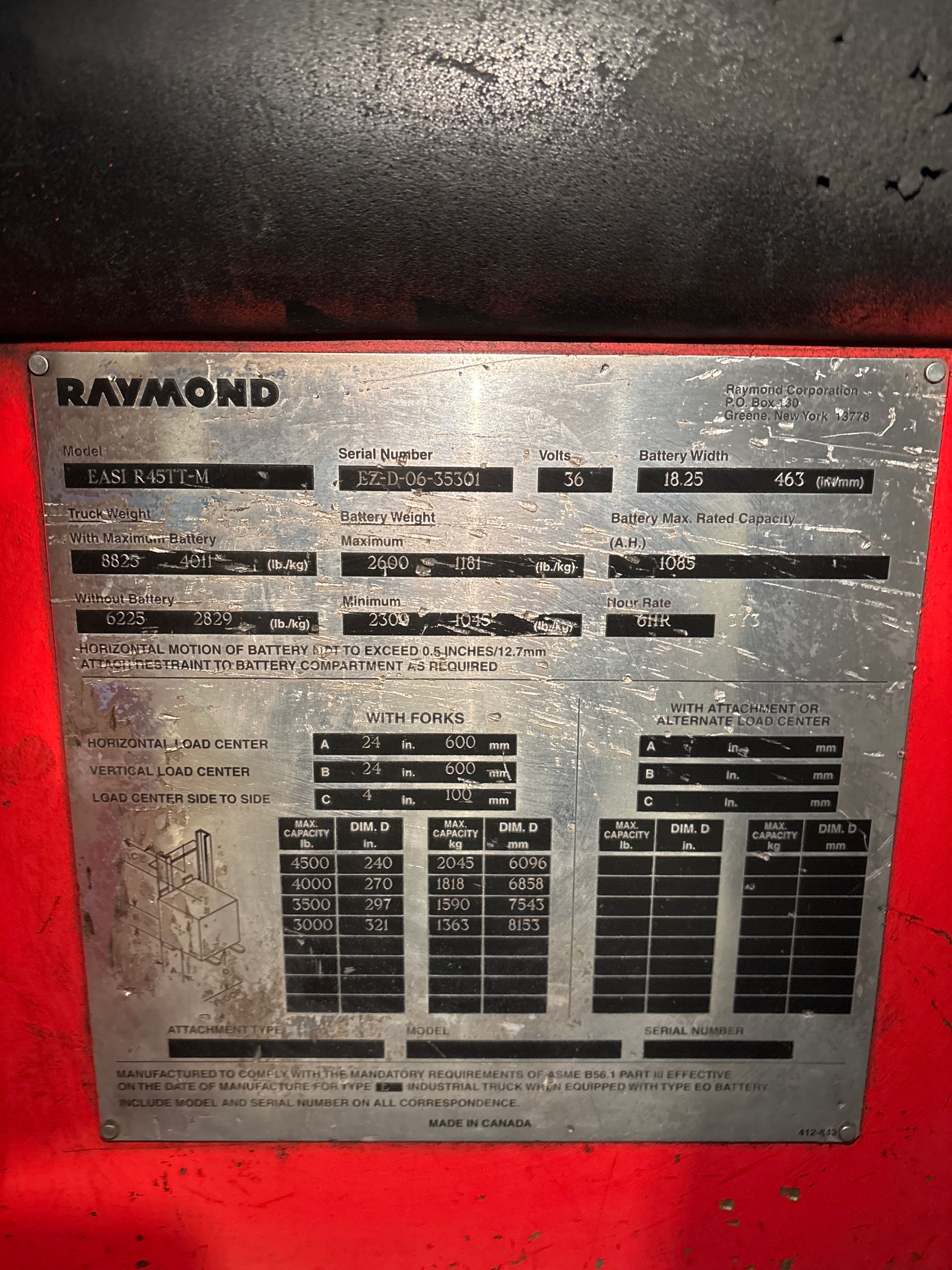 Raymond Reach Truck - Document 3