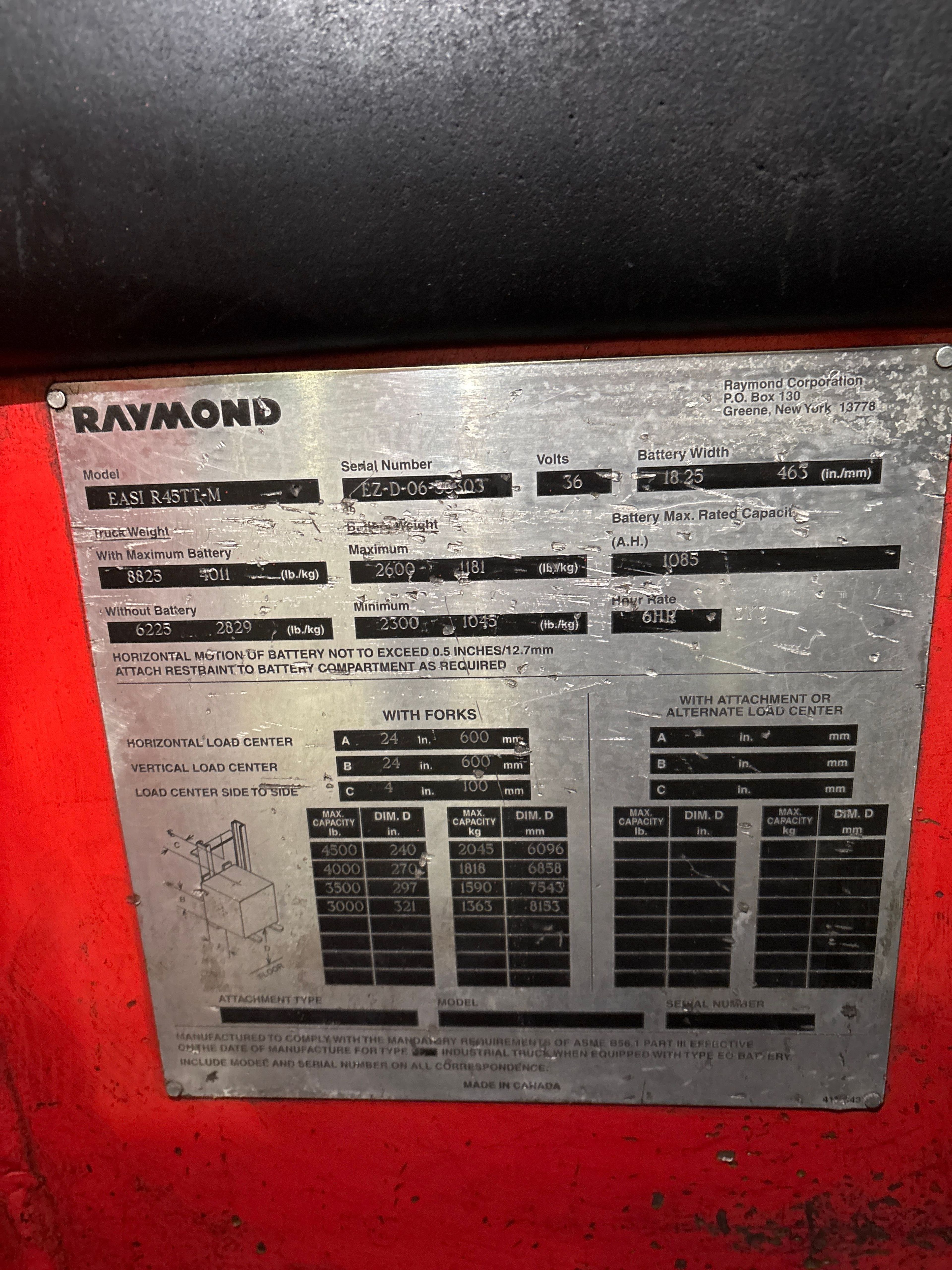 Raymond Reach Truck - Document 5