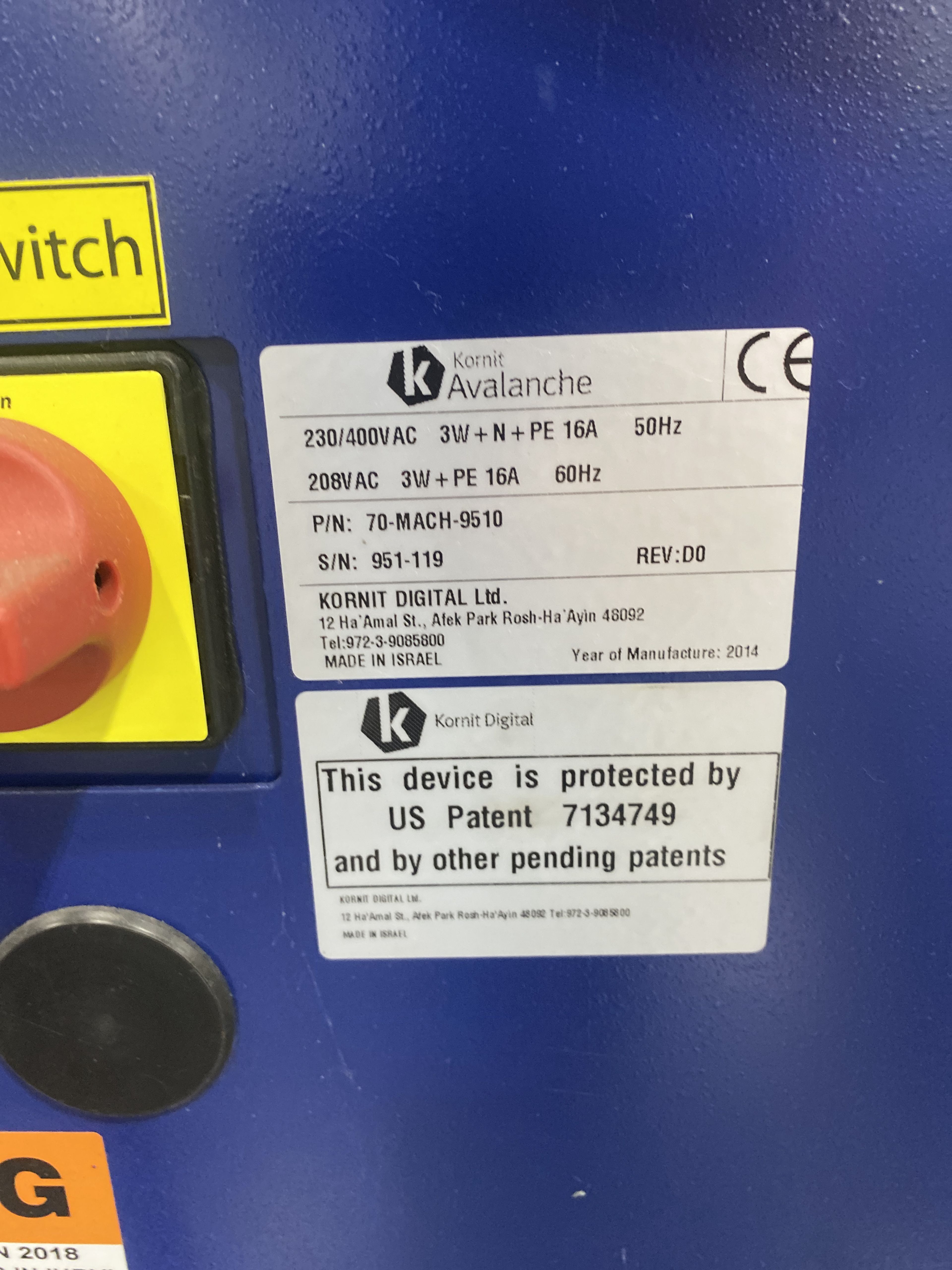 Kornit Avalanche - Document 4