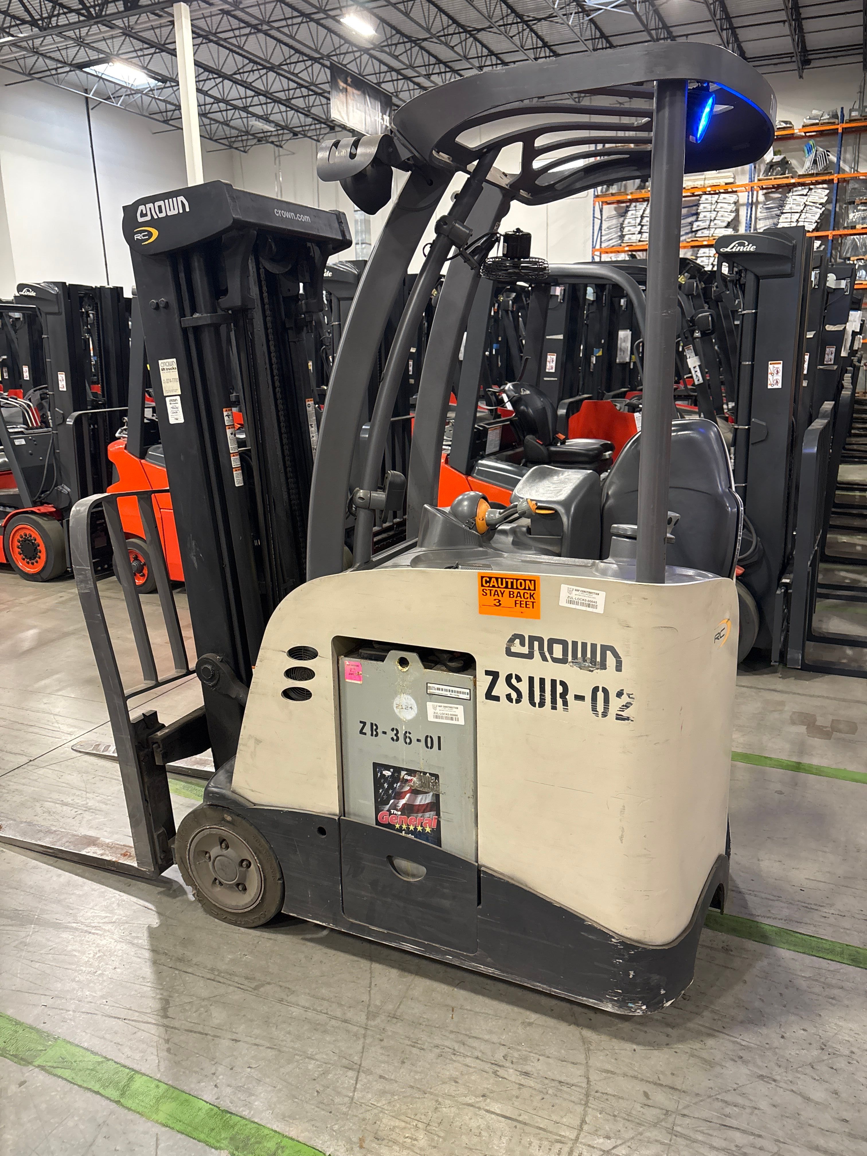 Crown Stand Up Counter Balance Forklift