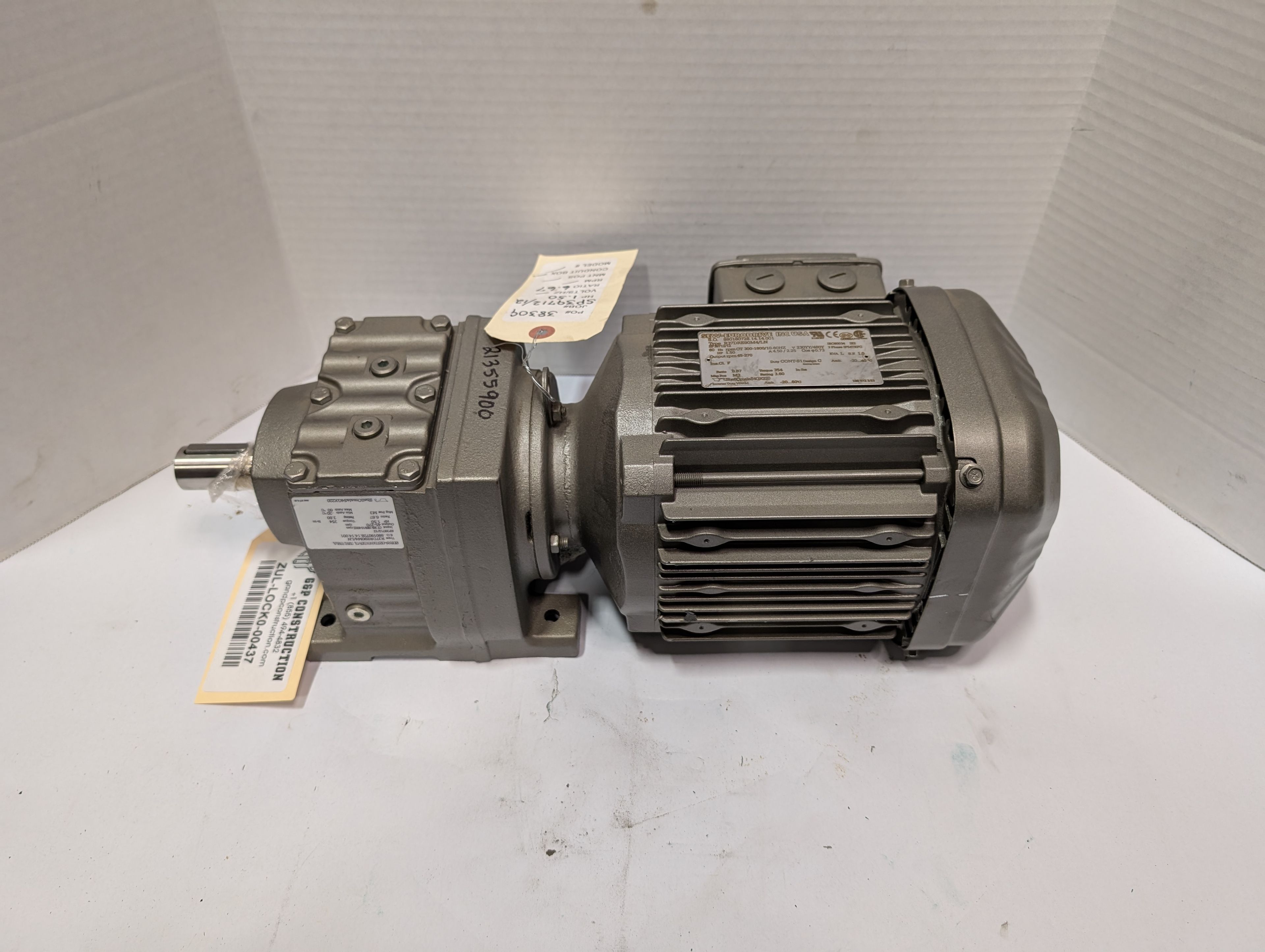 Sew-Eurodrive - 1.5 HP Electric Motor - R37DRE90M4/LN