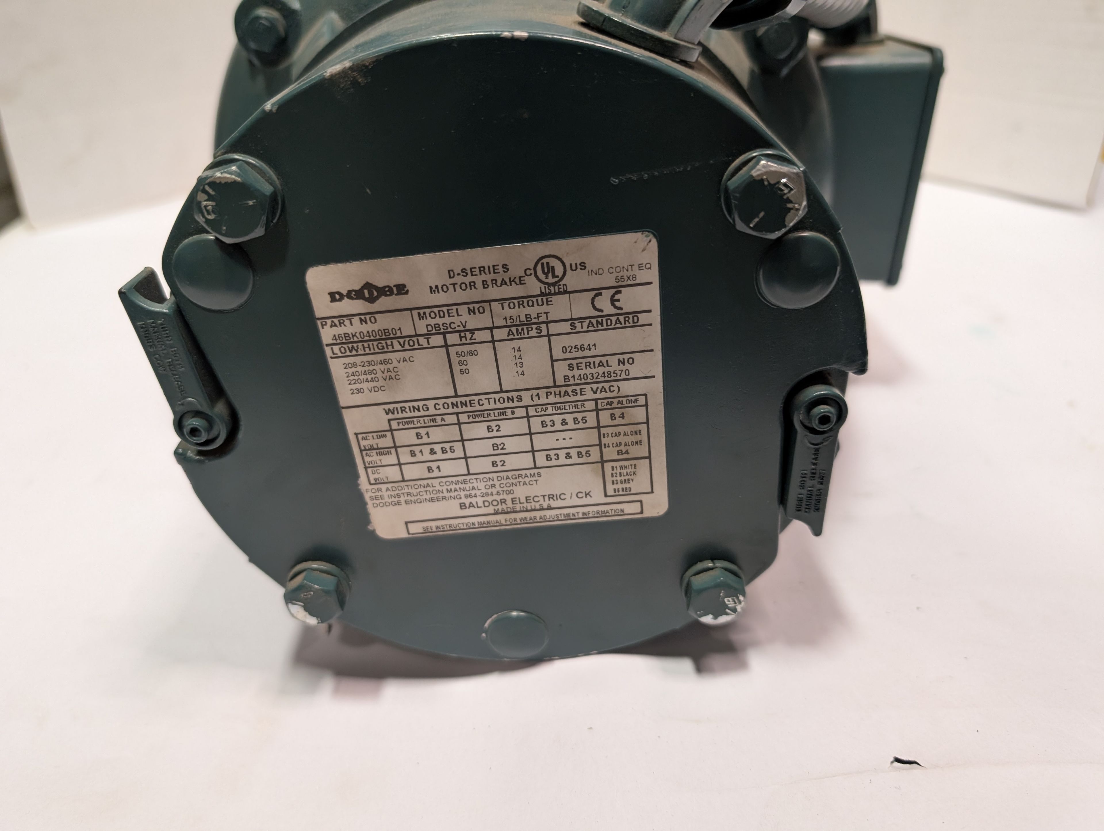 Baldor Reliance - 5 HP Electric Motor - VBM3615T-D - Document 4