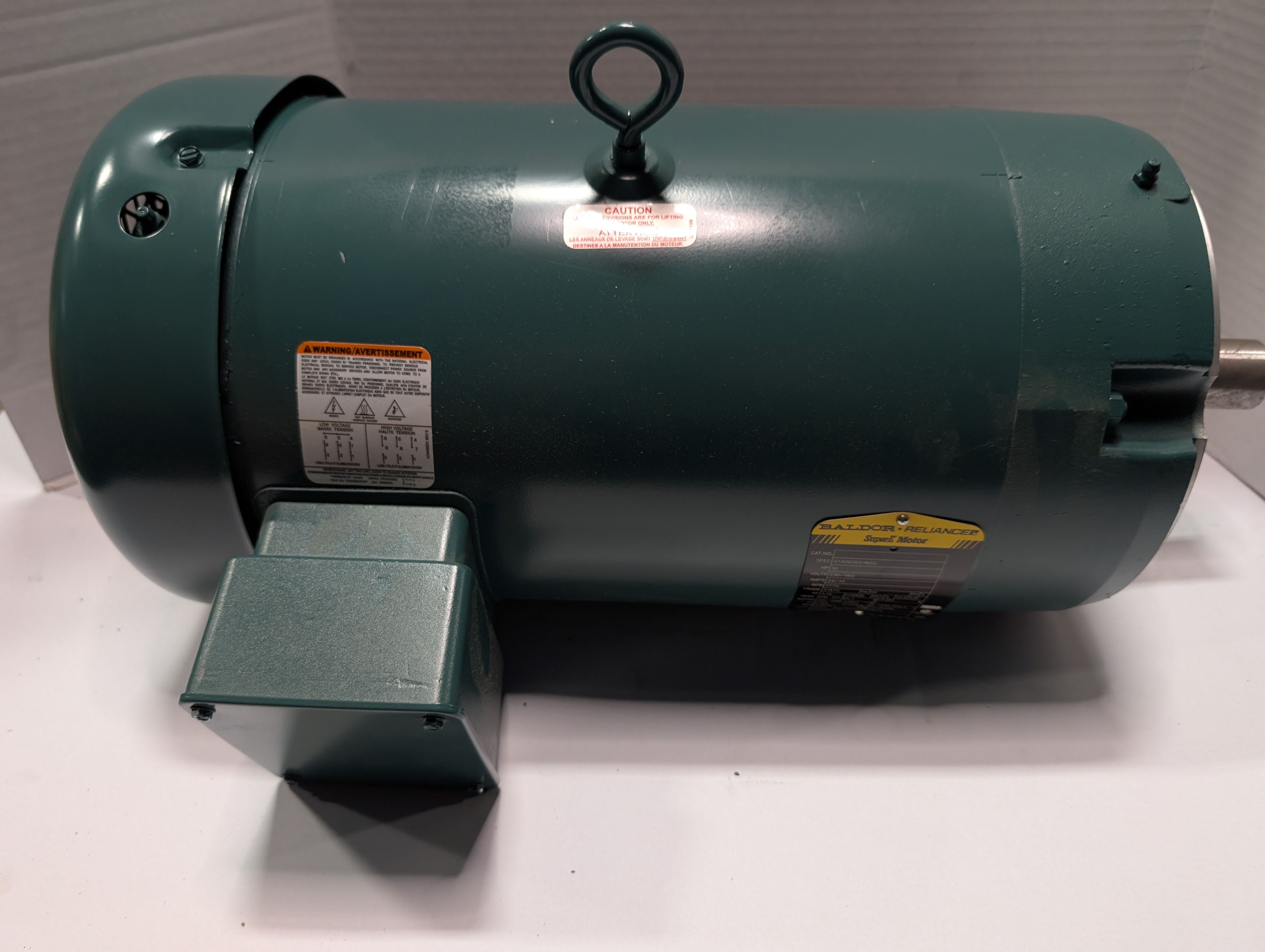 Baldor Reliance - 10 HP Electric motor - VEUHM3714T