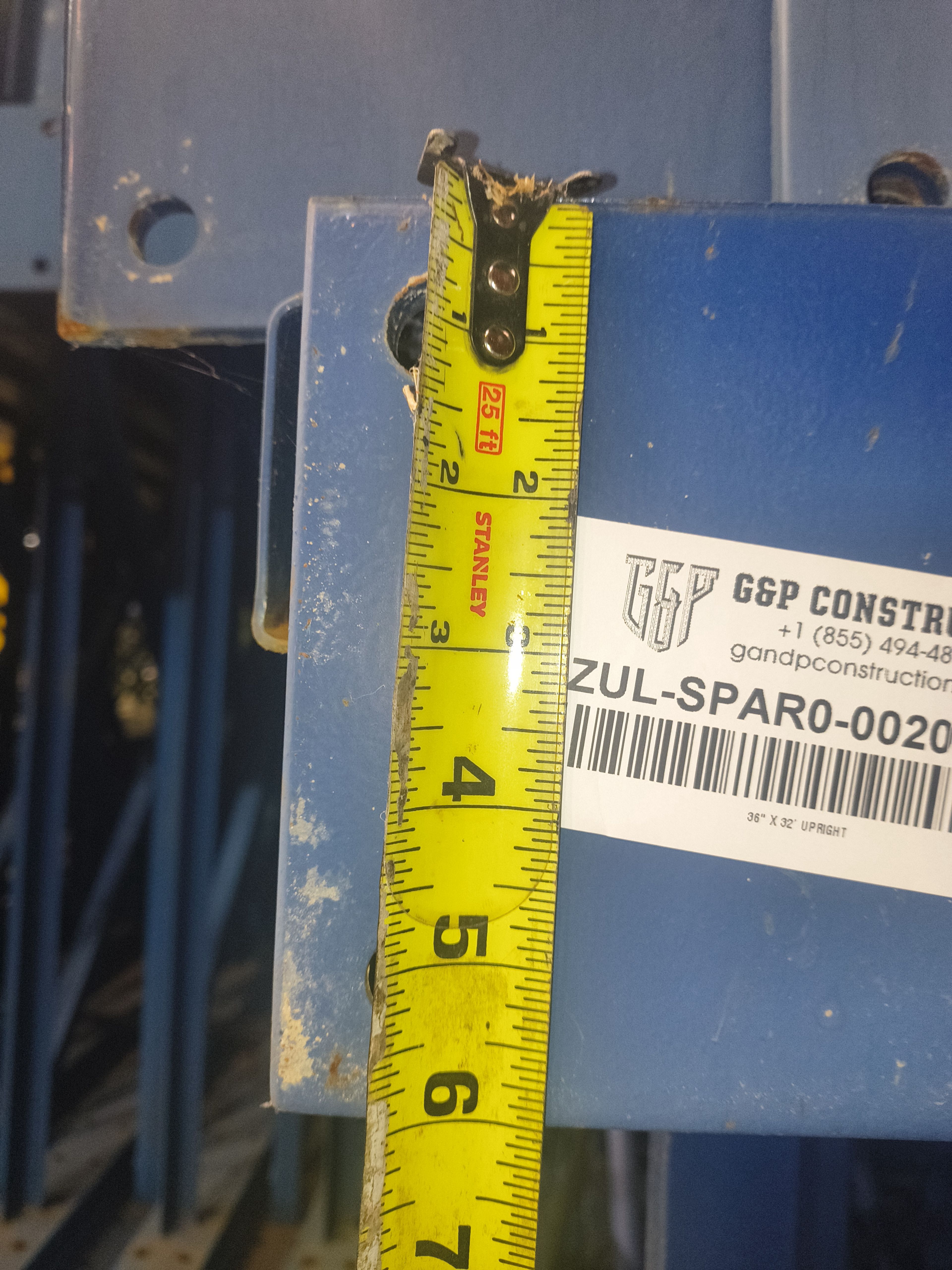 Upright Frame - 36" x 32' - Teardrop - Document 9